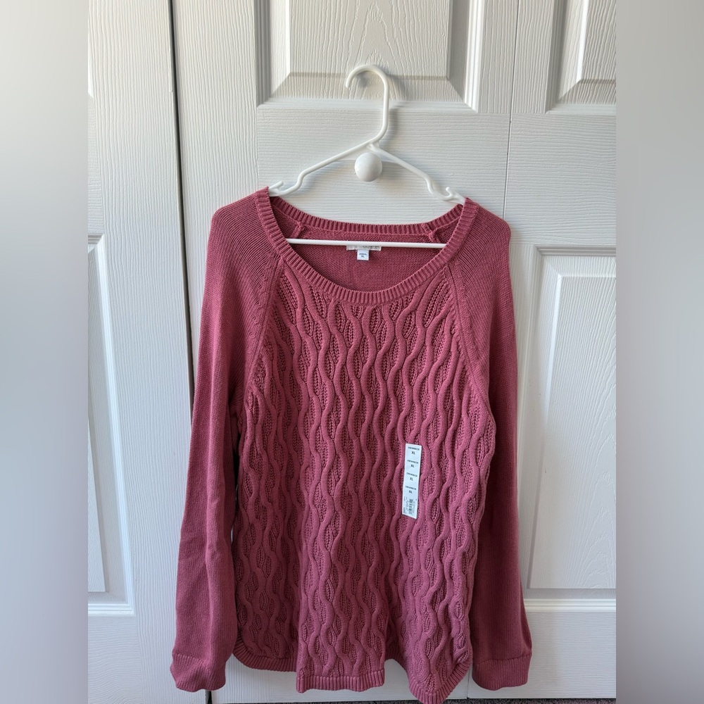 Sonoma Women's Rose Cable Knit Sweater